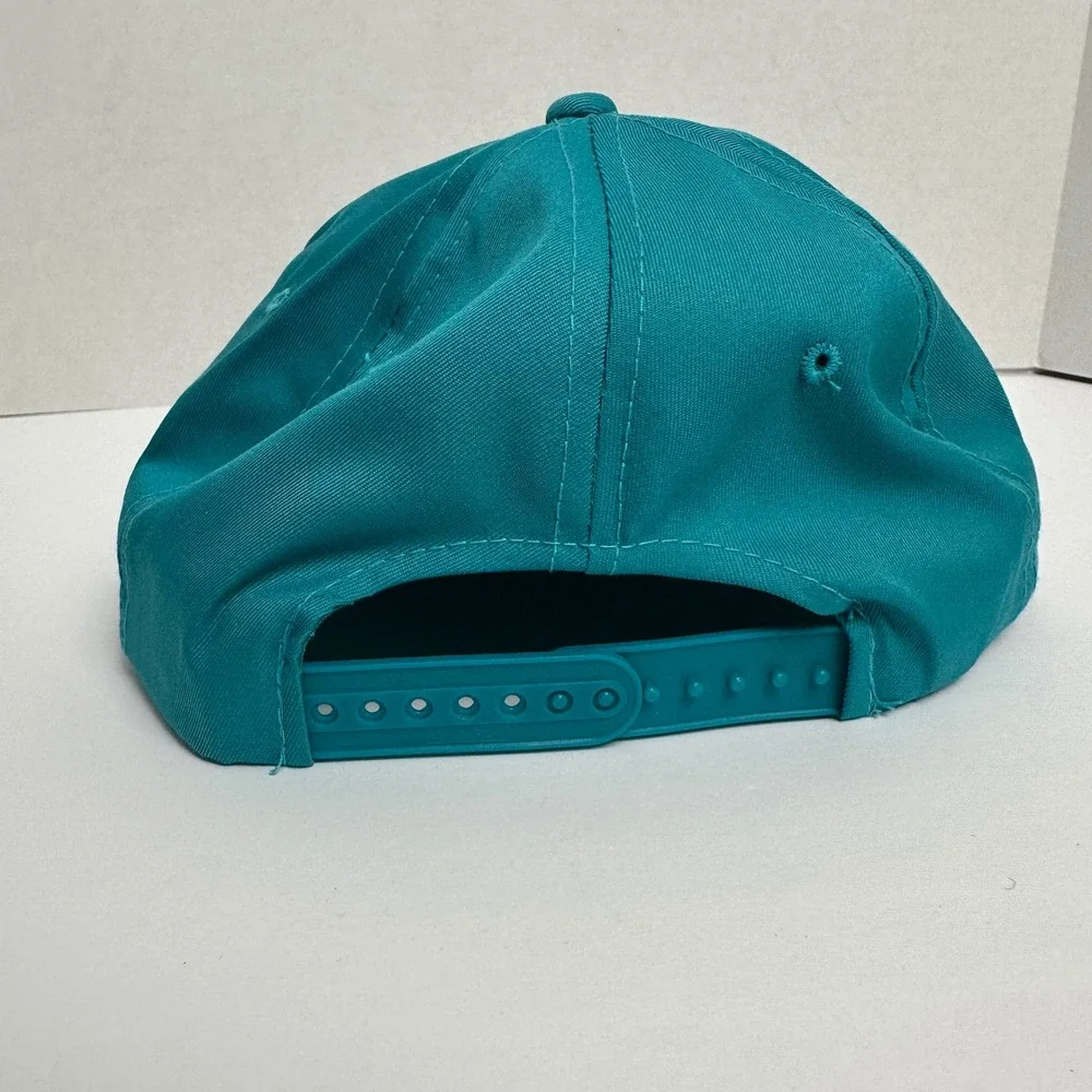 Vintage Annco Miami Dolphins Snapback Hat Teal Vintage NFL Embroidered Cap